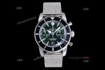 OXF Breitling Superocean B01 Chronograph 42mm 01 Movement Green Face Watch